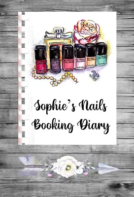 £9.75 • Buy Personalised A4 Appointment Book/Diary - Beauty - Nails - Makeup - BP3