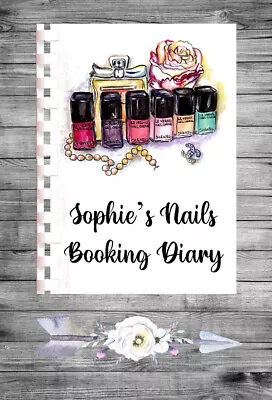 £9.95 • Buy Personalised A4 Appointment Book/Diary - Beauty - Nails - Makeup - BP3