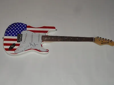 Michael Anthony Signed Usa Flag Electric Guitar Van Halen Chickenfoot Jsa Coa • $399.99