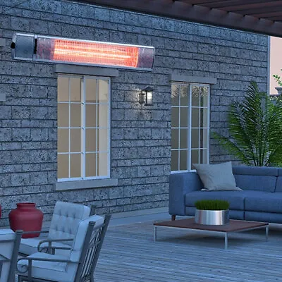  Aluminium Shell Decking Wall Patio Heater Backyard Space Heater Remote Outdoor • £59.95