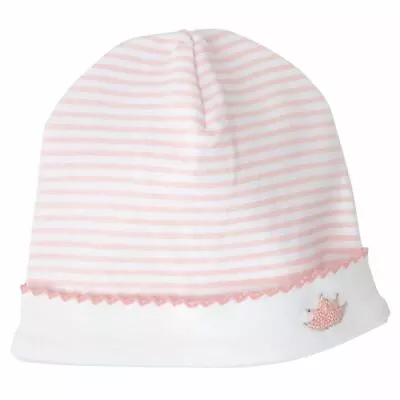 Mud Pie Baby Girl Classic Layette French Knot Crown Hat Size 0-3 M NEW • $5