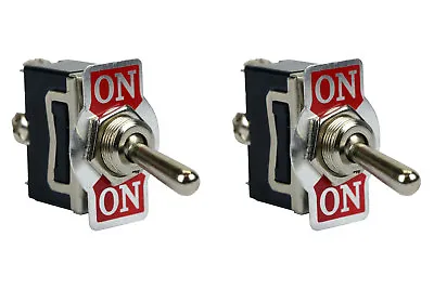 2 Pc TEMCo Heavy Duty 20A 125V ON-ON SPDT 3 Terminal Toggle Switch • $7.50