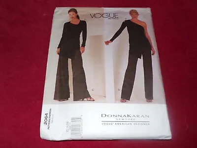 🌺 Vogue American Designer #2064-donna Karan-ladies Top & Pants Pattern 12-22 Ff • $16.14