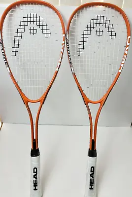 Head Nano Ti Power Squash Orange Racket Racquet Set Of 2 Brand New • $55.24