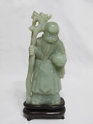 Fine Old Chinese Jade Carved Figure Statue 8  • £269.86