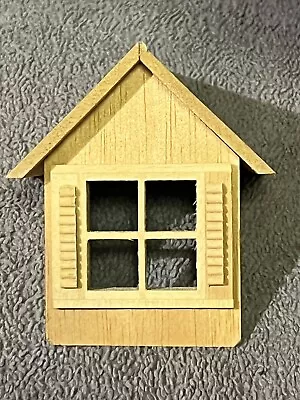 Gable Dormer Dollhouse Miniature Wooden Houseworks 1/24 Scale Window • $15