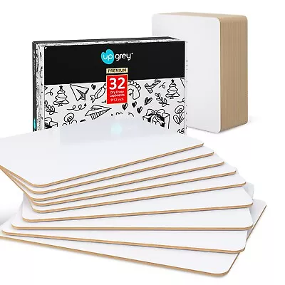 Upgrey Dry Erase Lapboards 32 Pack Double-Sided Dry Erase Boards Small Whit... • $58.88