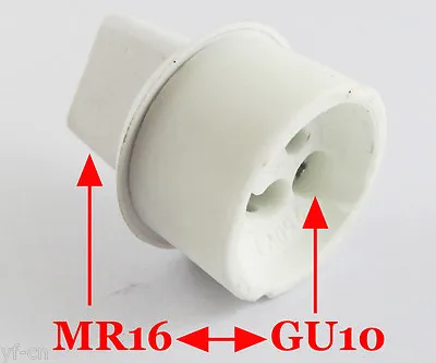 1pc MR16 Male To GU10 Female Socket Base LED Halogen CFL Light Bulb Lamp Adapter • $2.01