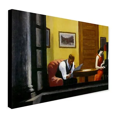 Room In New York - Wall Art By Edward Hopper - Canvas Wall Art Framed Print • £12.99