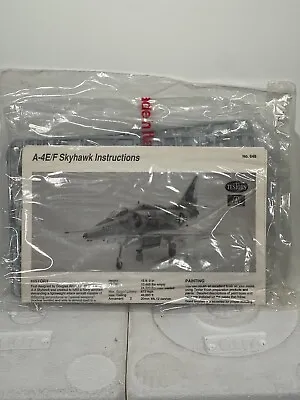 Italeri Testors A-4E/F Skyhawk 1/72 Scale Model Kit 648 Sealed Bag Kit NO BOX • $19