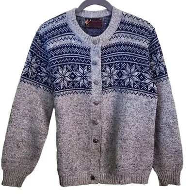 Vintage 60s-70s Jersild Viking Nordic Fair Isle Sweater Size S • $28