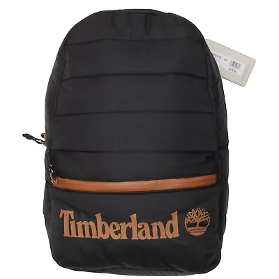 $44.99 • Buy Timberland Earth Keepers Premium Zip Top Backpack TB0A2FH6 Black And Wheat