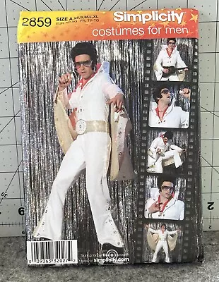 Simplicity #2859 Elvis Costume Cape Pantsuit Belt Sz XS-XL Uncut • $41.95