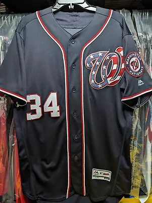 Bryce Harper Washington Nationals Majestic Flex Base 7300 Authentic Jersey 44 L • $225