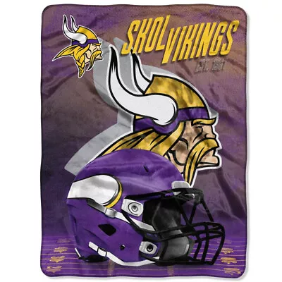 New NFL Minnesota Vikings Silk Touch Plush Super Soft Blanket X-Large 60 X80  • $64.65