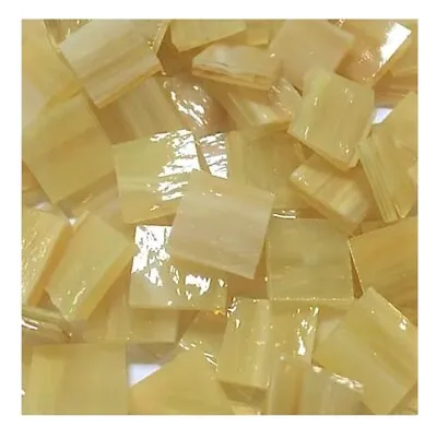 1/2  Golden Yellow Mosaic Stained Glass Tiles • $13.52
