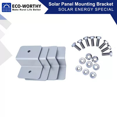 【ECO-WORTHY】Z Bracket Solar Panel Mounting Fixing Wall Roof Motorhome Ground RV • $14.59