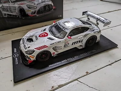 Mercedes - AMG GT3 18SP205 Model Car 1:18 Scale - MSI Limited Edition- Spark • £229