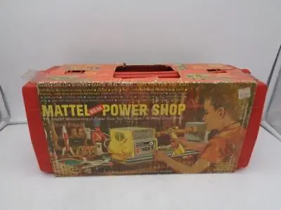 Vintage 1964 Mattel Real Power Shop Woodworking Jr. Power Shop Tool With Case • $99.99