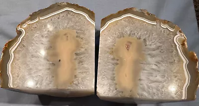 Geode Bookends; Cut Natural Stone; See All Sides;  See Closeups & Details • $14.99