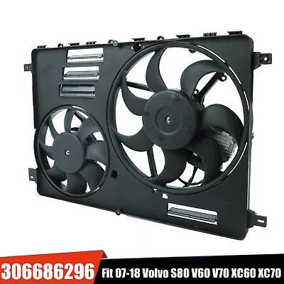 $108.99 • Buy Radiator Condenser Cooling Fan Assembly For Volvo S80 V60 V70 XC60 XC70 2008-16