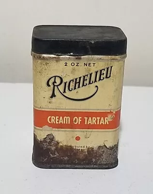 Vintage Sprague Warner & Co Richelieu Brand Cream Of Tartar Spice Tin • $7.99