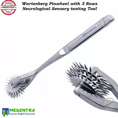 WARTENBERG Pin Wheel 3 Rows Medical Diagnostic Neurological Sensory Testing Tool • £32.59