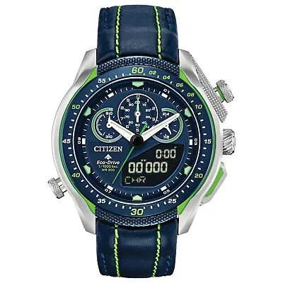 Citizen Eco-Drive Promaster SST Men's Chronograph Blue Watch 46MM JW0138-08L • $316.99