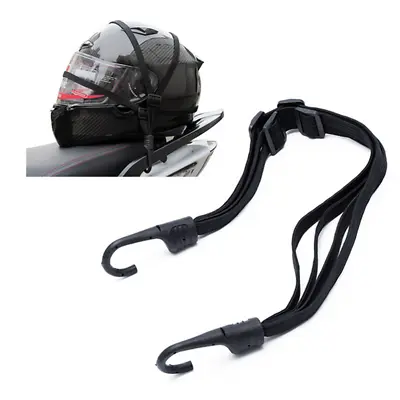 Motorcycle Retractable Rope Helmet Luggage Elastic Strap Holder Buckle 2 Hook • $10.70