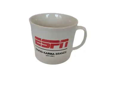 Vintage Ceramic White ESPN SportsCenter Coffee Cups Mug Game Day Glazed Athletic • $1.88
