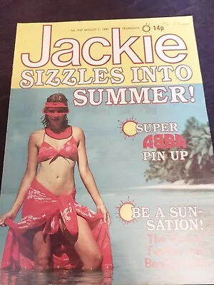 Vintage JACKIE Magazine 1st AUGUST 1981 Abba Poster J786 • £14