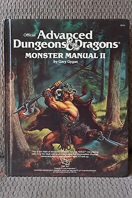 TSR Advanced Dungeons & Dragons - Monster Manual II - 1983 - First Edition? • $50