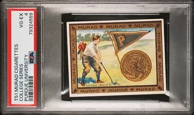 1910-11 T51 Murad College Series PURDUE UNIVERSITY (PSA 4 VG/EX) 2nd Ed. GOLF • $195