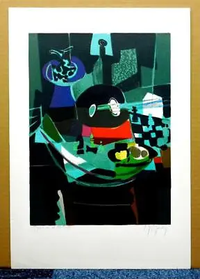MARCEL MOULY ORIGINAL LITHOGRAPH SIGNED And E.A. STILL LIFE French Contemporary • $299.99