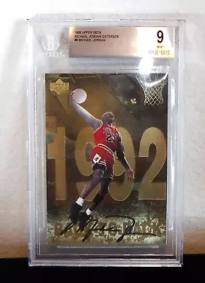 1998 Upper Deck Michael Jordan Gatorade #8 Of 12 Back To Back BGS 9 Mint • $120