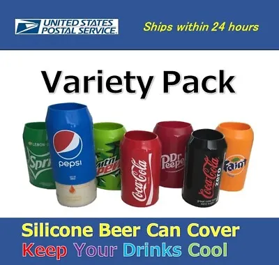 Variety Pack Beer Can CoversSilicone Sleeve Hide A Beer 12oz • $5.80