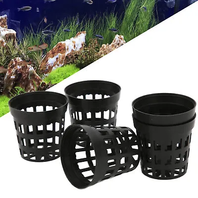 L 10pcs Aquatic Net Cups Aquatic Plastic Garden Fish Tank Planting Basket Fo Emb • $14.10