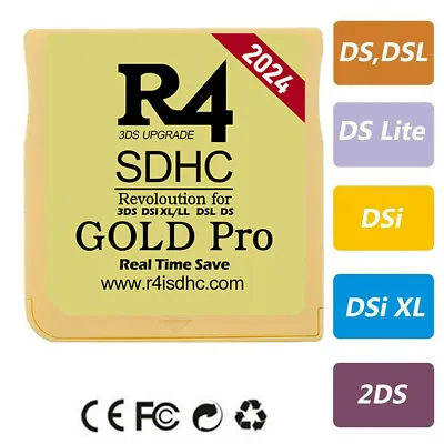 2024 R4 Gold Silver Pro SDHC For DS/3DS/2DS Revolution Cartridge 32GB 300+Games • $24.99