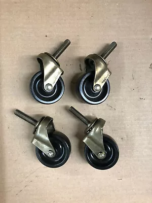 Heavy Duty Swivel Caster Wheels - 2  Wheels - 3/8  Threaded Stud (Set Of 4) • $26.95