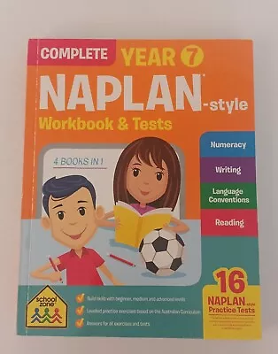 Complete Year 7 NAPLAN Style Workbook And Tests • $22