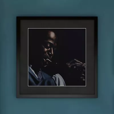 Miles Davis | Jazz Musician | Framed Signed Print | Wall Art | Oil Painting • $122.02