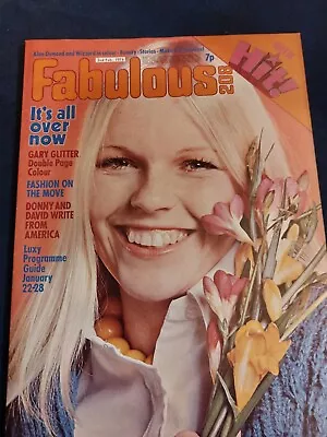 Vintage FABULOUS 208 Magazine 2 FEBRUARY 1974 Belstone Fox Cassidy Osmonds FB105 • £12.50