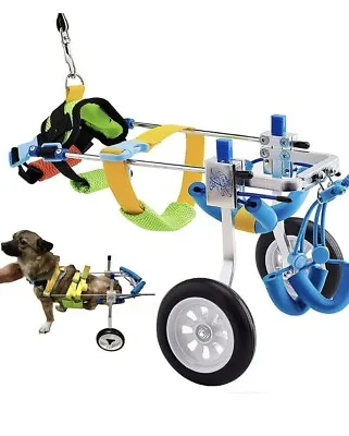 Adjustable Dog Cart Wheelchair For Back Leg Pet Wheelchairs XXS • $89.99