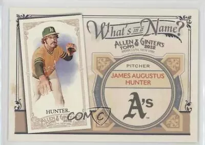 2012 Topps Allen & Ginter's What's In A Name? Catfish Hunter #WIN46 HOF • $1.40