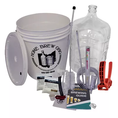 Gold Complete Beer Equipment Kit (K7) With 5 Gal Glass Carboy • $115.48