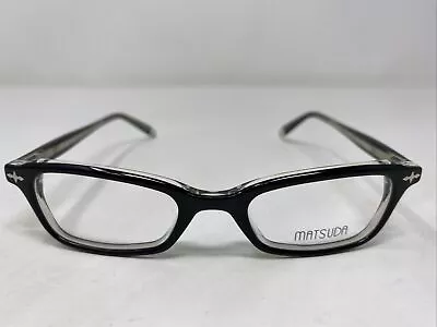 Matsuda Japan 10351 BK/SP 45-19-145 Black Crystal Full Rim Eyeglasses Frame Q11 • $200