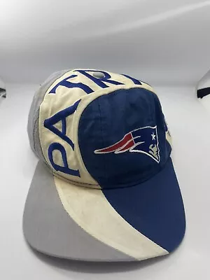 Vtg 90s New England Patriots Twins Snapback Cap Hat Wrap Script NFL Football • $49