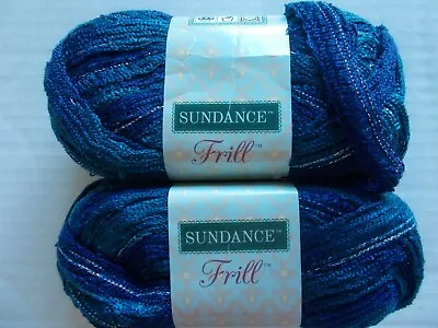 Sundance Frill Ruffle Mesh Yarn Jewel Lot Of 2 (25 Yds Ea) • $18.99