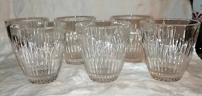 Set Of 6 Mikasa Double Old Fashioned Park Lane Heavy Cut Crystal Glasses 3 7/8  • $80