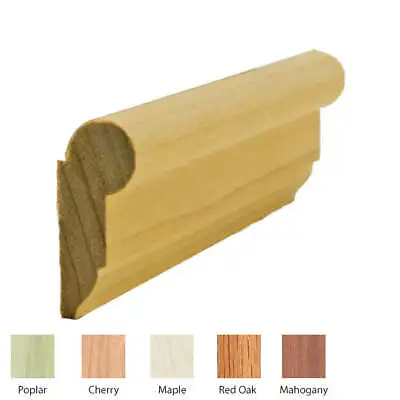 EWPC11 Picture Hanging Rail Moulding 11/16  X 1-5/8  Unfinished Solid Hardwood  • $4.74